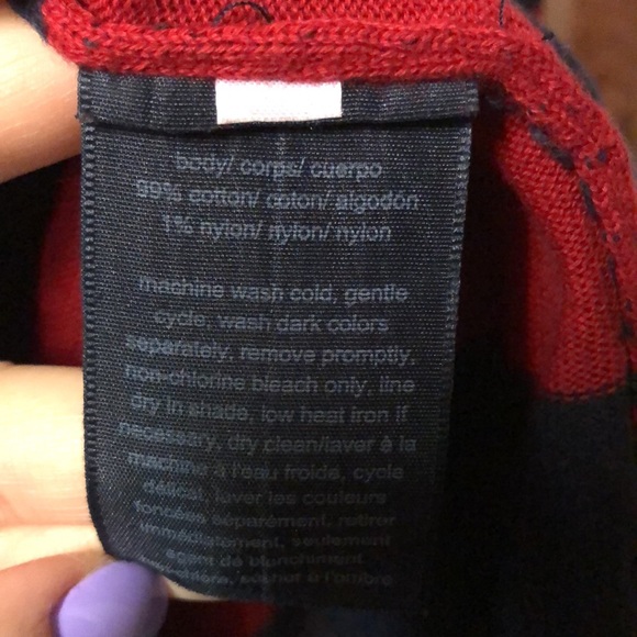 Tommy Hilfiger V neck striped sweater size Medium - Picture 4 of 5